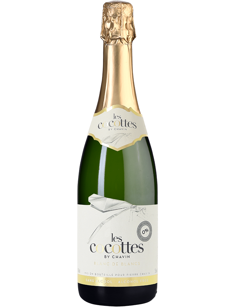 HB... la Suite vous propose le vin à 0% d'alcool "les Cocottes" - ici un blanc de blanc pétillant, pour des bulles en toute quiétude sur la route