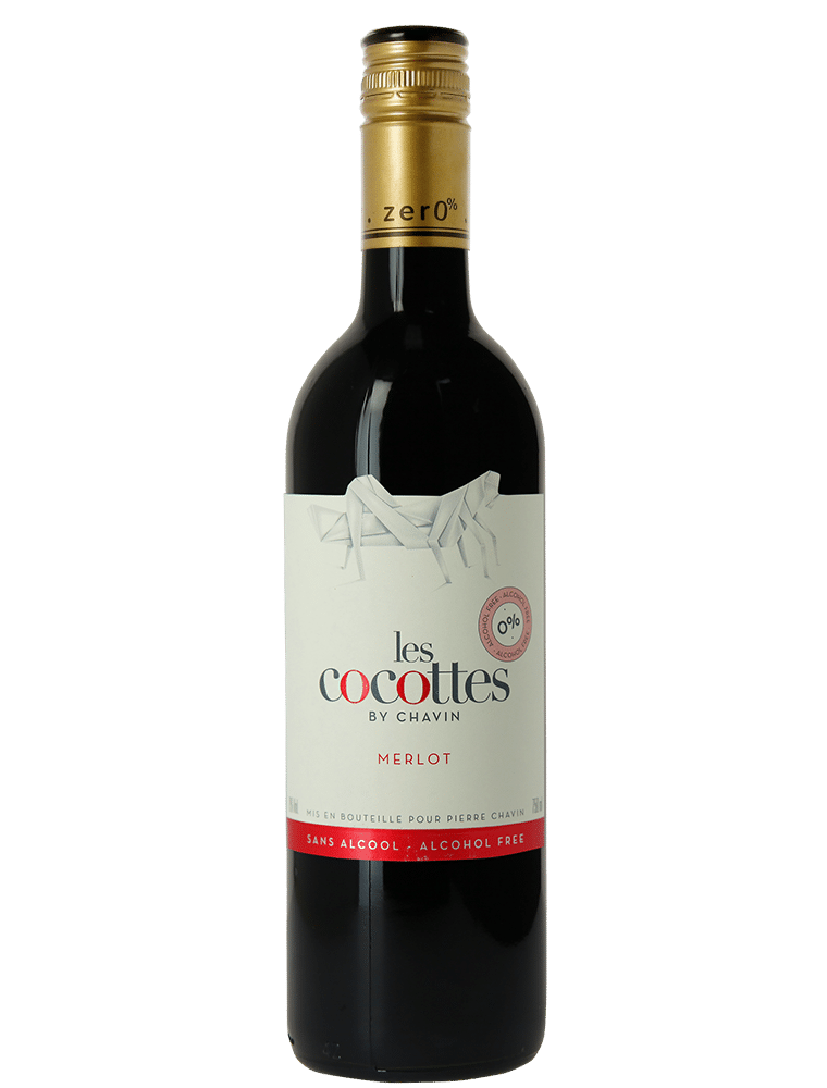 HB... la Suite vous propose le vin à 0% d'alcool "les Cocottes" - ici un Merlot, pour un repas en toute quiétude sur la route